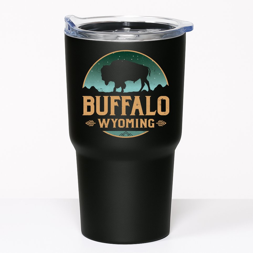 Buffalo Wyoming WY Buffalo Bison Tumbler