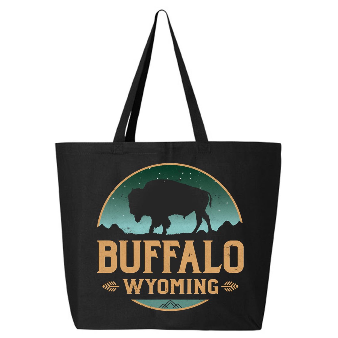 Buffalo Wyoming WY Buffalo Bison 25L Jumbo Tote
