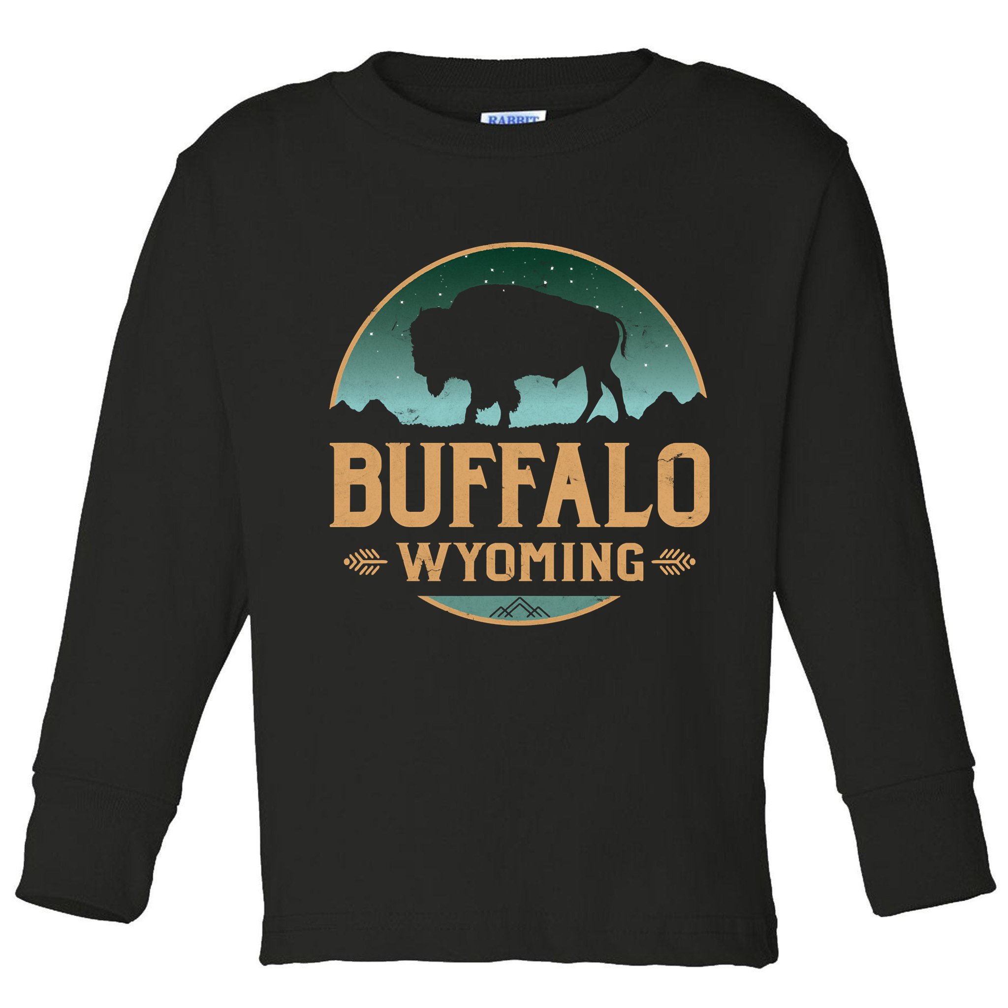 Buffalo Wyoming WY Buffalo Bison Toddler Long Sleeve Shirt