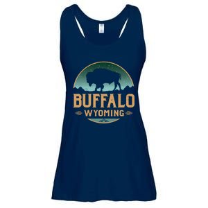 Buffalo Wyoming WY Buffalo Bison Ladies Essential Flowy Tank