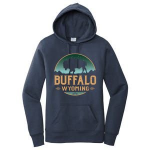 Buffalo Wyoming WY Buffalo Bison Women's Pullover Hoodie