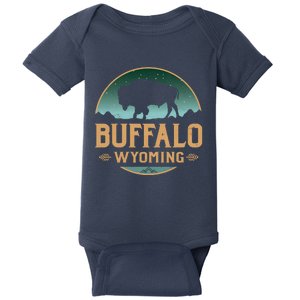 Buffalo Wyoming WY Buffalo Bison Baby Bodysuit