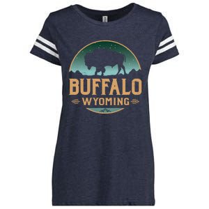 Buffalo Wyoming WY Buffalo Bison Enza Ladies Jersey Football T-Shirt