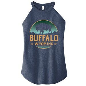 Buffalo Wyoming WY Buffalo Bison Women's Perfect Tri Rocker Tank