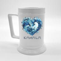 Blue Wave With Cats Kamala Harris 2024 Beer Stein