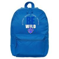 Be Wild White Letters 16 in Basic Backpack