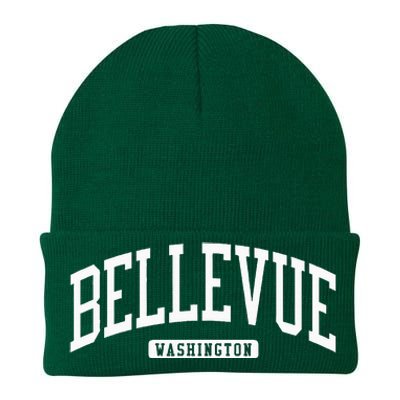 Bellevue Washington Wa College University Style Knit Cap Winter Beanie