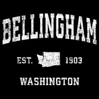 Bellingham Washington Wa Vintage Sports Hoodie
