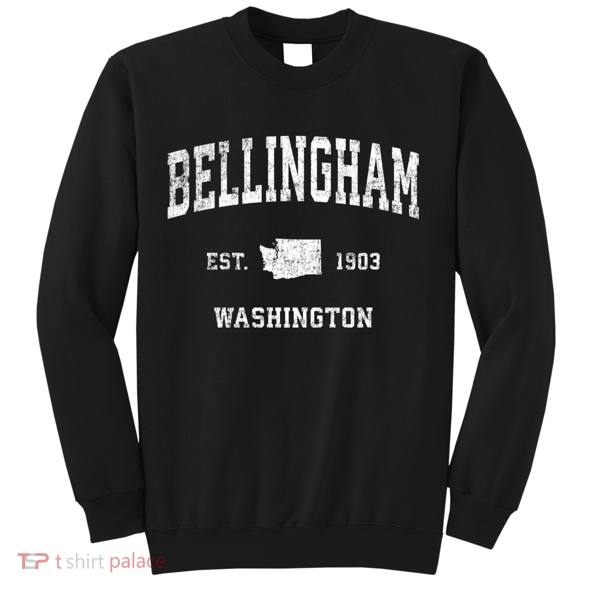 Bellingham Washington Wa Vintage Sports Sweatshirt