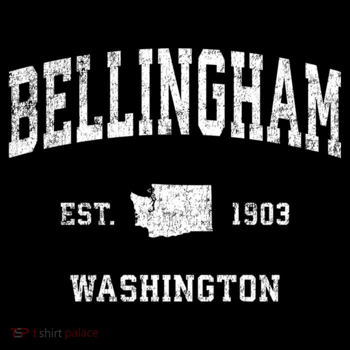Bellingham Washington Wa Vintage Sports Tall T-Shirt