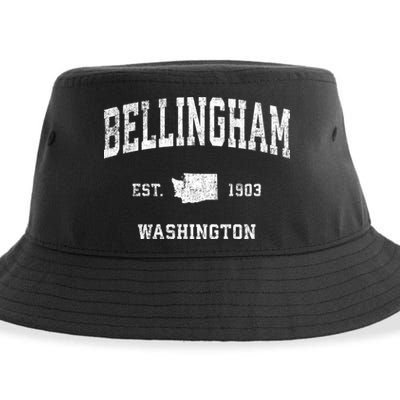 Bellingham Washington Wa Vintage Sports Sustainable Bucket Hat