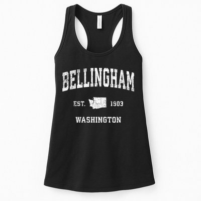 Bellingham Washington Wa Vintage Sports Womens Tank Top