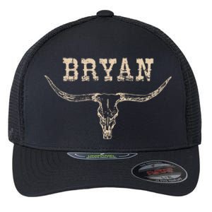 Bryan Wild West Personalized Bryan Birthday Bryan Family Flexfit Unipanel Trucker Cap