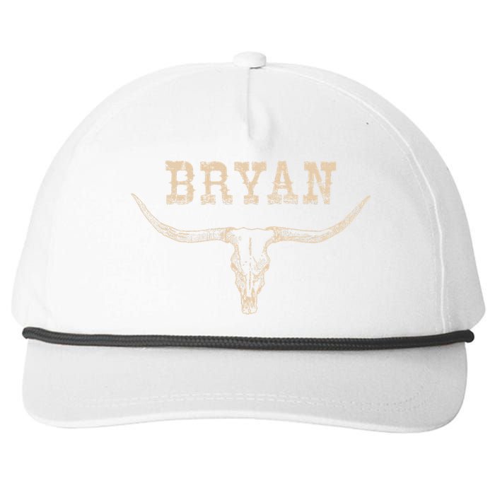 Bryan Wild West Personalized Bryan Birthday Bryan Family Snapback Five-Panel Rope Hat