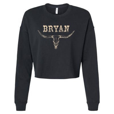 Bryan Wild West Personalized Bryan Birthday Bryan Family Cropped Pullover Crew