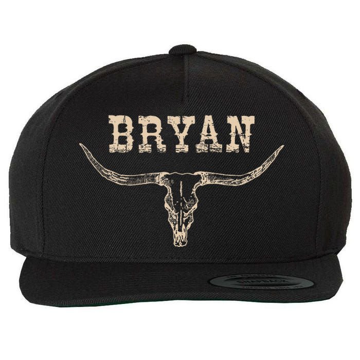 Bryan Wild West Personalized Bryan Birthday Bryan Family Wool Snapback Cap