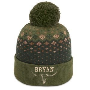 Bryan Wild West Personalized Bryan Birthday Bryan Family The Baniff Cuffed Pom Beanie