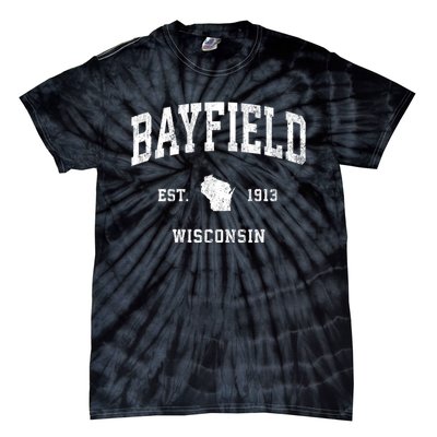 Bayfield Wisconsin Wi Vintage Athletic Sports Tie-Dye T-Shirt