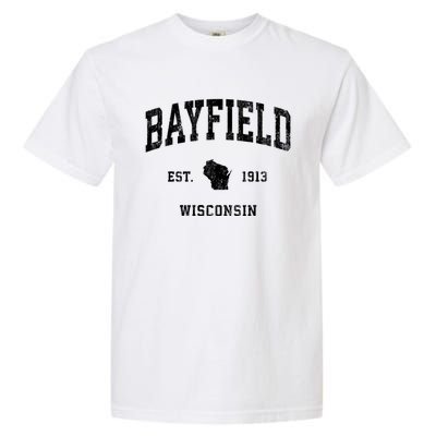 Bayfield Wisconsin Wi Vintage Athletic Sports Garment-Dyed Heavyweight T-Shirt