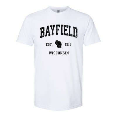 Bayfield Wisconsin Wi Vintage Athletic Sports Softstyle CVC T-Shirt