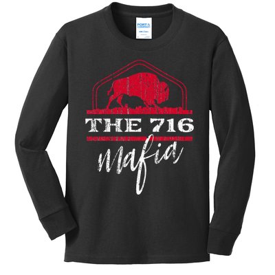 Bflo Wny West New York For The 716 Area Code Buffalo Ny Kids Long Sleeve Shirt