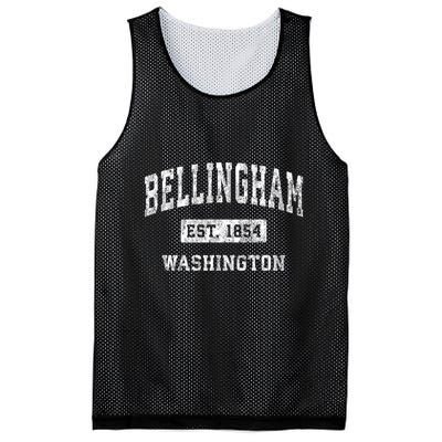 Bellingham Washington Wa Vintage Established Sports Mesh Reversible Basketball Jersey Tank