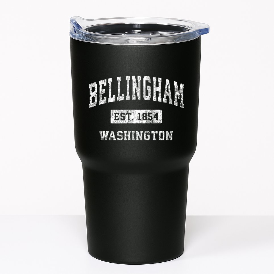Bellingham Washington Wa Vintage Established Sports Tumbler