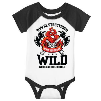 Be Wild Wildland Firefighter Axe And Mask Funny Gift Infant Baby Jersey Bodysuit