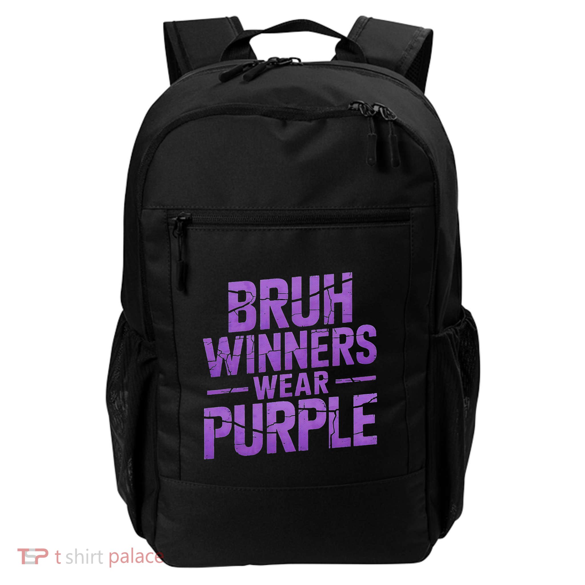 Bruh Winners Wear Purple Backpack