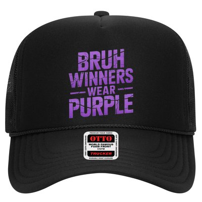 Bruh Winners Wear Purple Trucker Hat