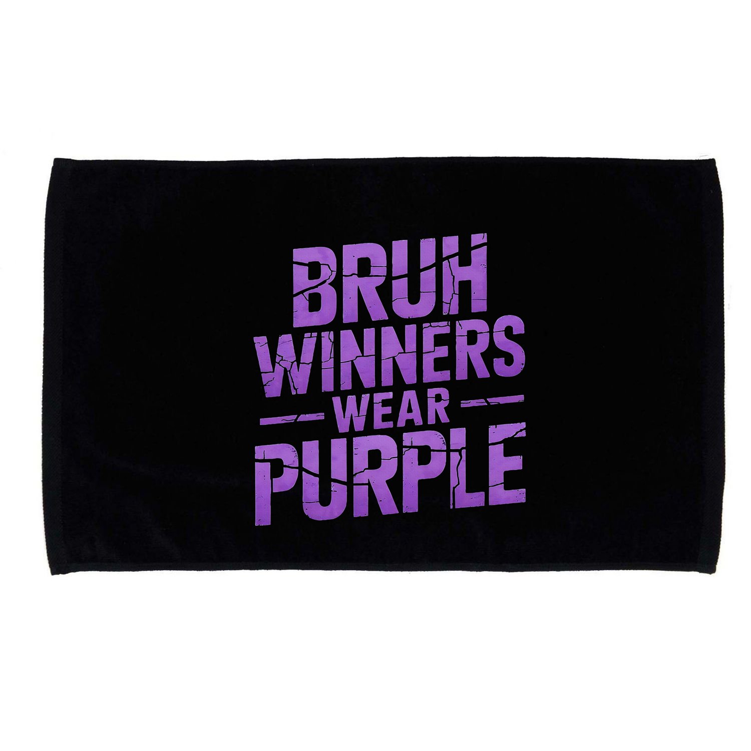 Bruh Winners Wear Purple Microfiber Hand Towel