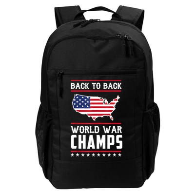 BackToBack World War Champs US Flag 4th Of July Backpack