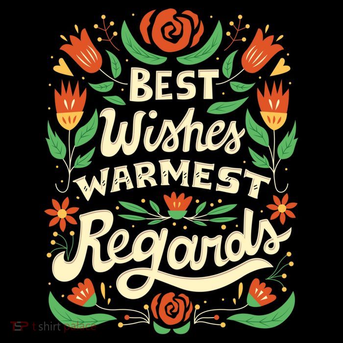 Best Wishes Warmest Regards Drawstring Bag