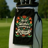 Best Wishes Warmest Regards Golf Towel