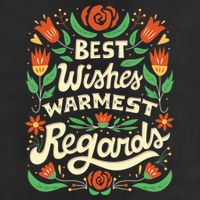 Best Wishes Warmest Regards Golf Towel