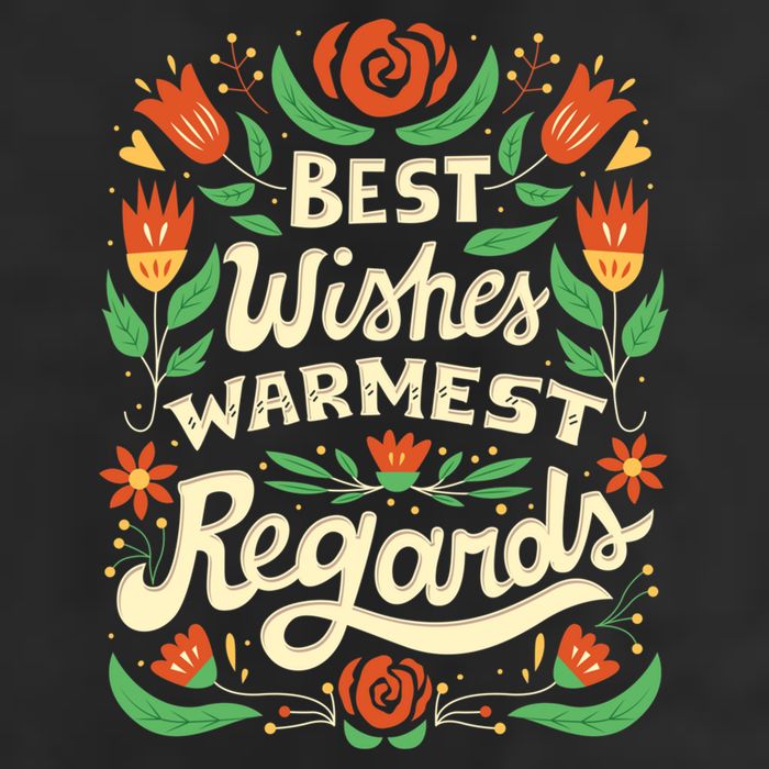 Best Wishes Warmest Regards Golf Towel