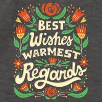 Best Wishes Warmest Regards Vector Backpack