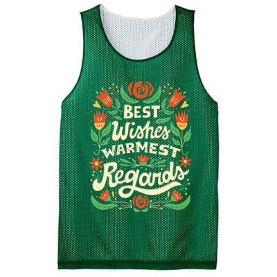 Best Wishes Warmest Regards Mesh Reversible Basketball Jersey Tank