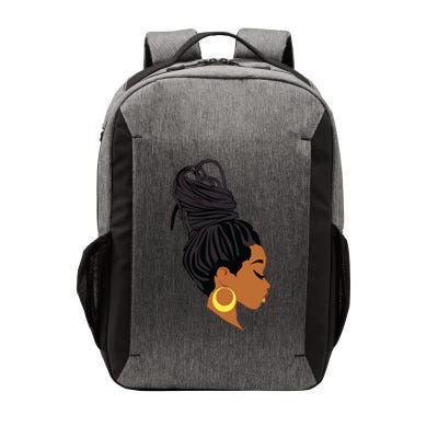 Black Woman With Dreadlocks Vector Backpack