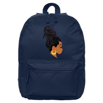 Black Woman With Dreadlocks 16 in Basic Backpack