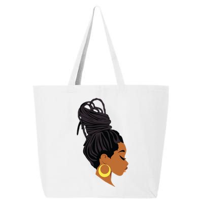 Black Woman With Dreadlocks 25L Jumbo Tote