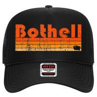 BOTHELL WA WASHINGTON Funny City Home Roots Gift Retro 80s High Crown Mesh Back Trucker Hat