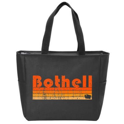 BOTHELL WA WASHINGTON Funny City Home Roots Gift Retro 80s Zip Tote Bag