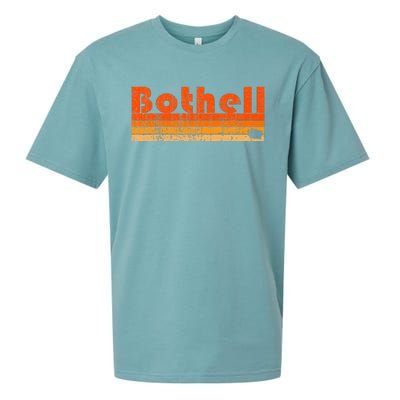 BOTHELL WA WASHINGTON Funny City Home Roots Gift Retro 80s Sueded Cloud Jersey T-Shirt