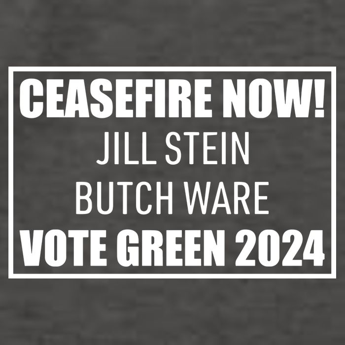 Butch Ware Wearing Ceasefire Now Jill Stein Butch Ware Vote Green 2024 Vector Backpack