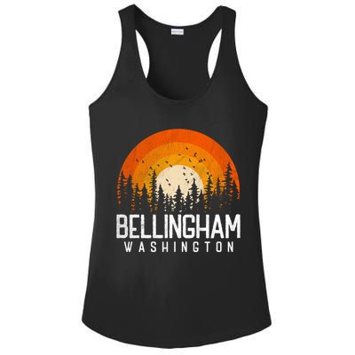 Bellingham Washington Wa Gift Retro 70s 80s Vintage Gift Great Gift Ladies PosiCharge Competitor Racerback Tank