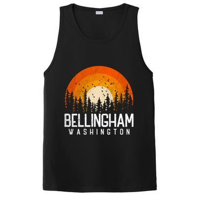 Bellingham Washington Wa Gift Retro 70s 80s Vintage Gift Great Gift PosiCharge Competitor Tank
