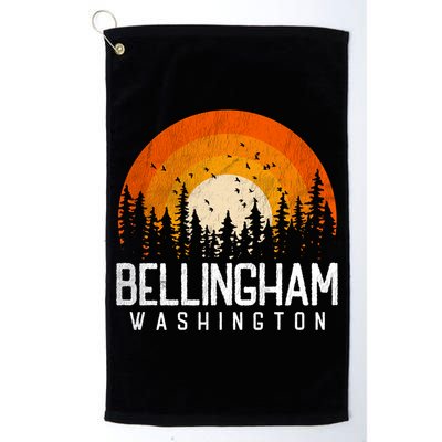 Bellingham Washington Wa Gift Retro 70s 80s Vintage Gift Great Gift Golf Towel