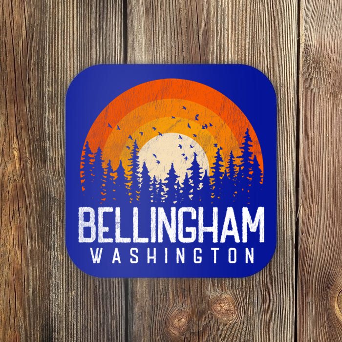 Bellingham Washington Wa Gift Retro 70s 80s Vintage Gift Great Gift Coaster