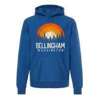 Bellingham Washington Wa Gift Retro 70s 80s Vintage Gift Great Gift Premium Hoodie